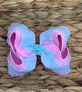 5” Pink with Mint Lace Bow